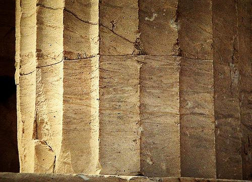 flutings of the Parthenon columns