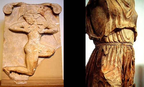 relief of running hoplite