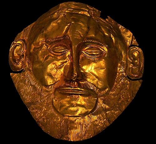 gold mask from Mycenae