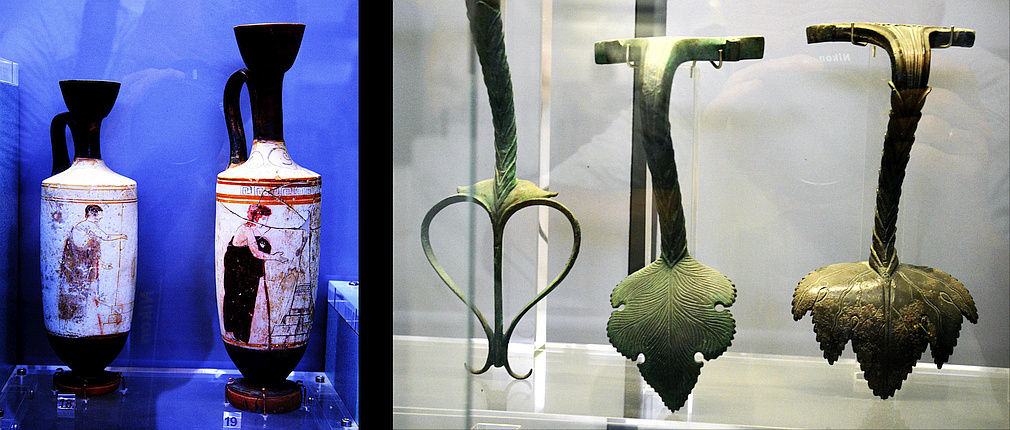 lekythoi and bronze handles