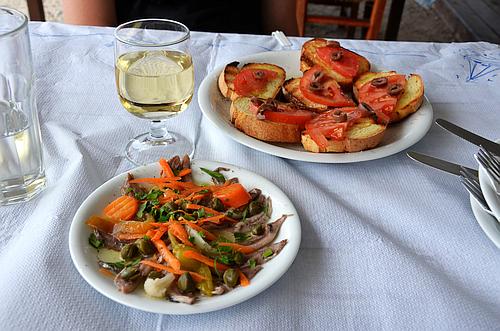 appetizers and salad