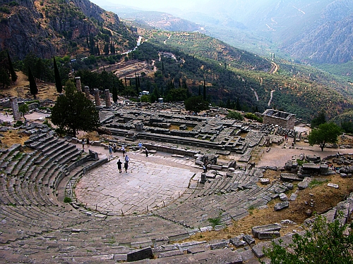 Delphi theatre landscape