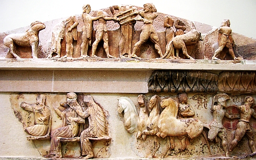 pediment and frieze from the Siphnian treasury
