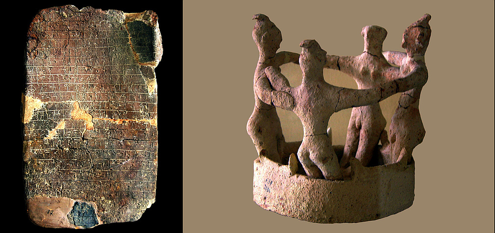 Linear B tablet and model