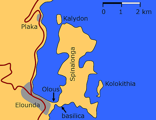 ancient Olous plan