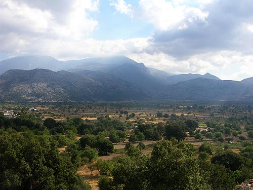 view to the Lasithi plain