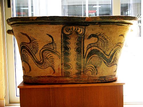 Minoan clay sarcophagus