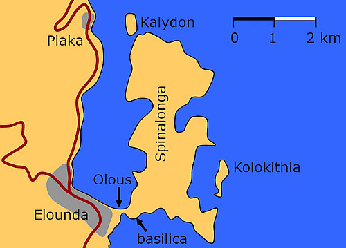 Spinalonga map