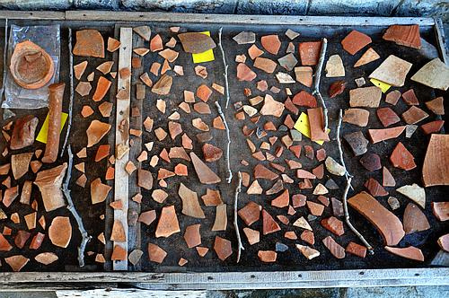 Olynthos ancient sherds