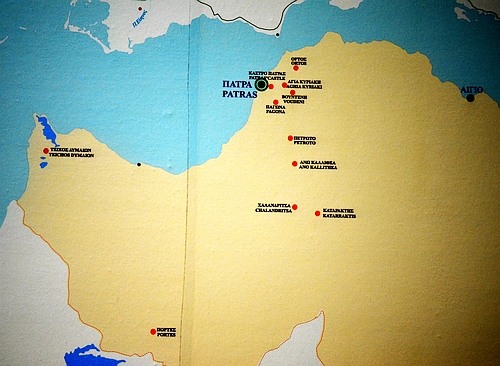 sites of western Achaia