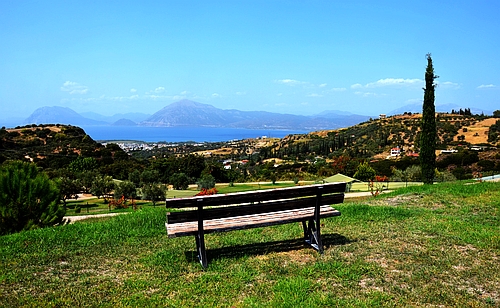 view from the cemetery