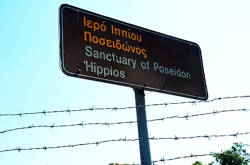 sanctuary of Poseidon sign
