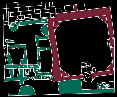 Isis temple Argos plan