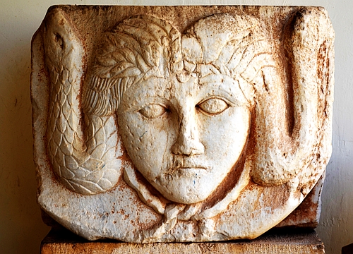 Medusa relief