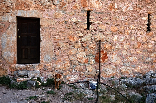 entrance of Avgou monastery