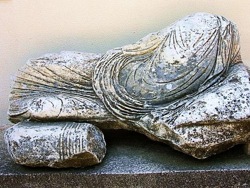 fragment of a large statue