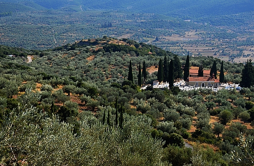 view to ancient Hysiai