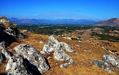 view from Midea acropolis