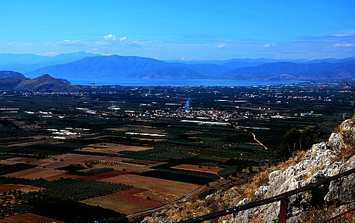 view from Midea acropolis