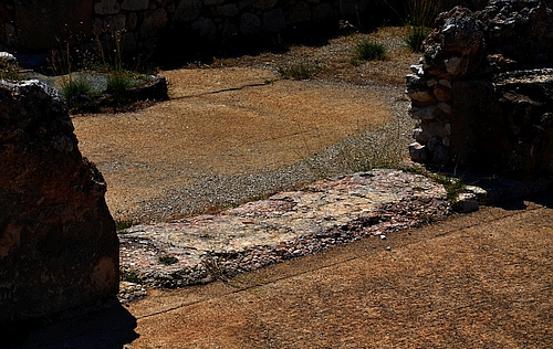 threshold of the megaron of Mycenae