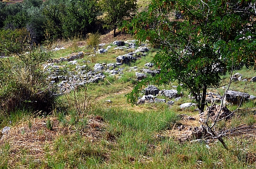 detail of Lower City in Mycenae
