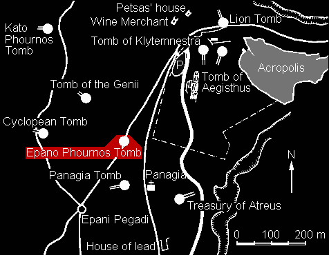 location of Epano Phournos tomb
