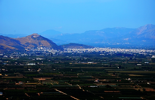 view from Myloi castle