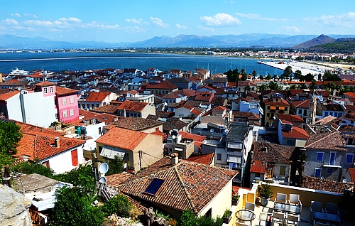 view to Nafplio Old Town