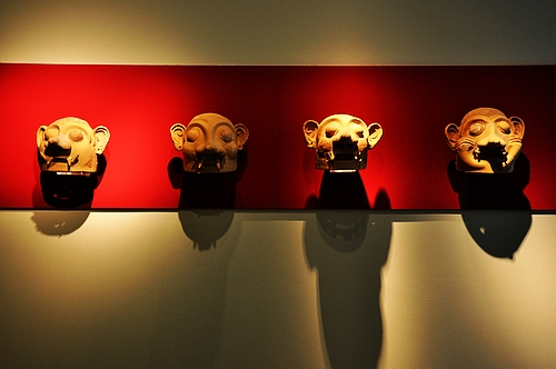 terracotta ceremonial masks