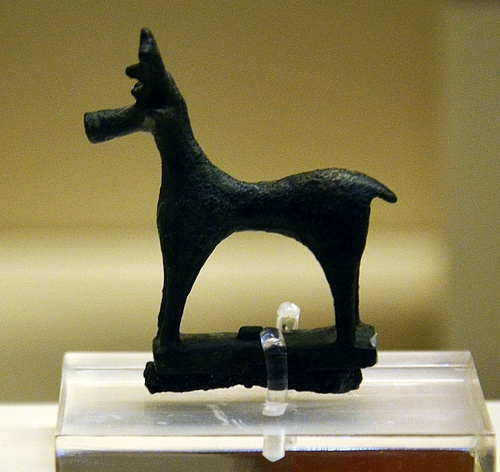 bronze deer figurine