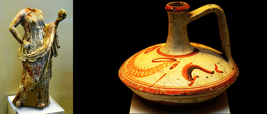 statuette and lagynos