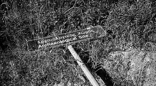 sign archaeological site