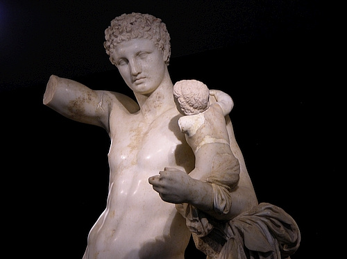 Hermes carrying the infant Dionysos