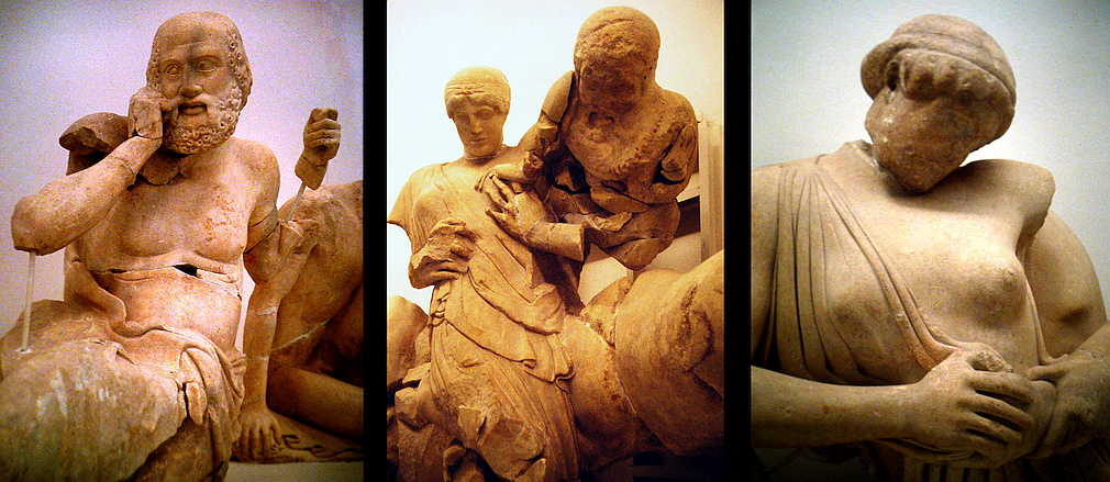 figures of the West pediment