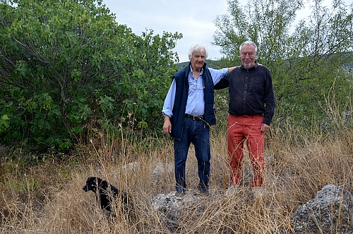 men in Aidonia landscape