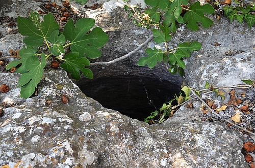 ceiling of Mycenaean chamber tomb