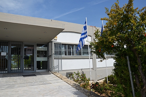 Isthmia museum entrance
