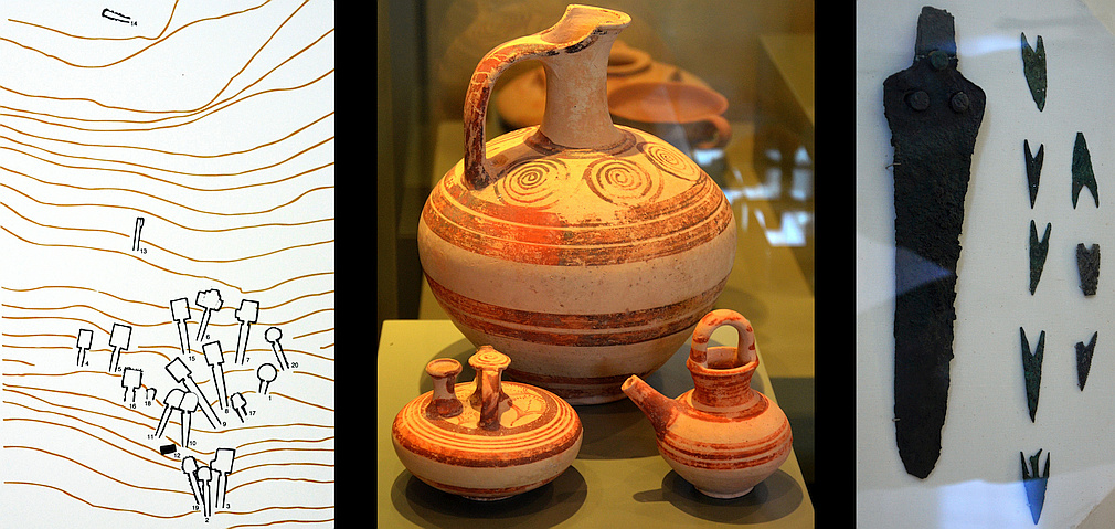 map and finds from Aidonia