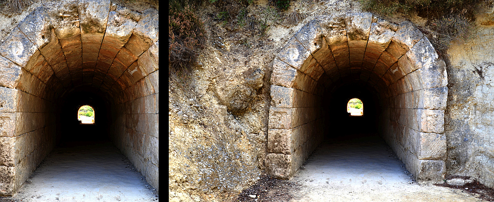 tunnel to the stadium