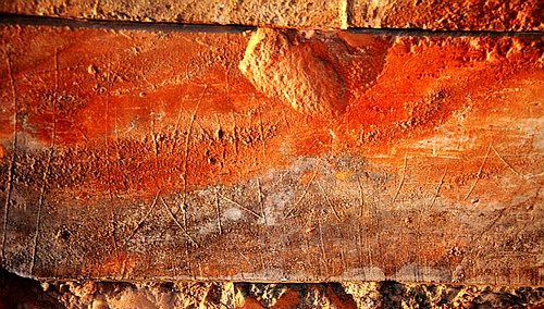 graffiti in the tunnel of the stadium