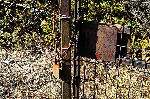 locked fence