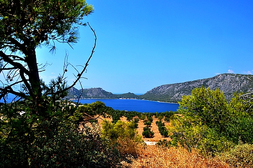 view to the Blue Lake