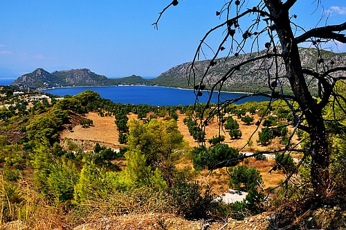 view to the Blue Lake