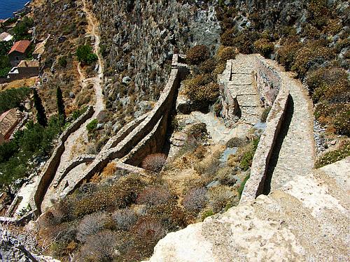 path to the upper town Monemvasia