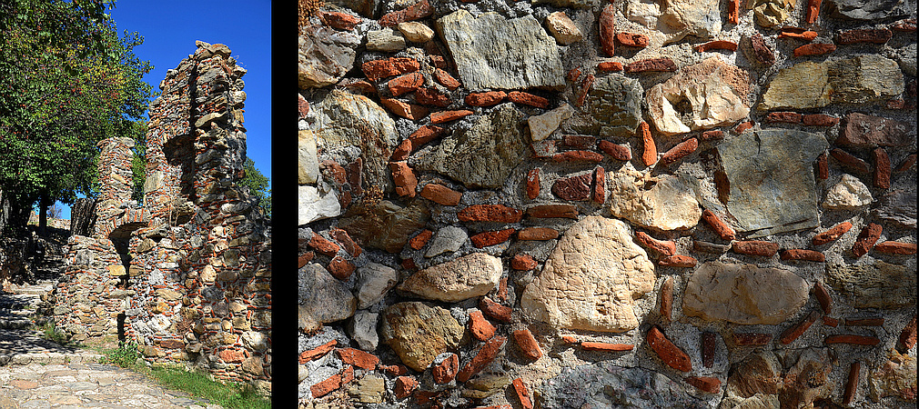 medieval ruins in Mystras
