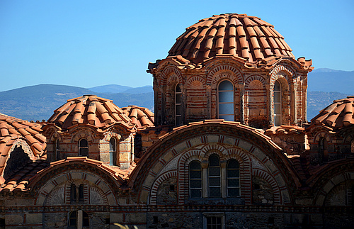 cupolas of Metropolis in Mystras