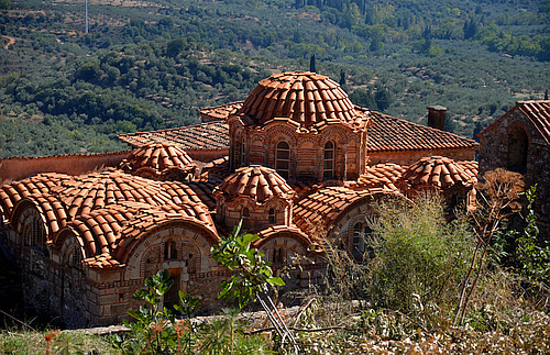 cupolas of Metropolis in Mystras
