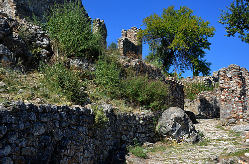 medieval ruins in Mystras