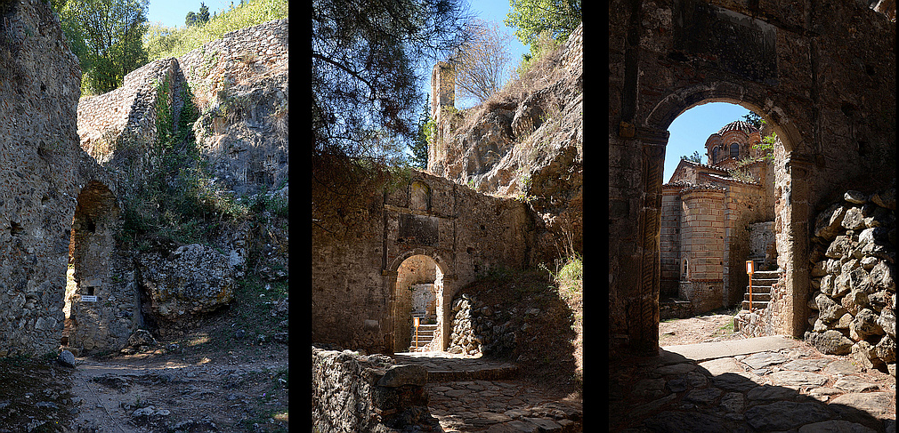 gate of the Peribleptos monastery Mystras