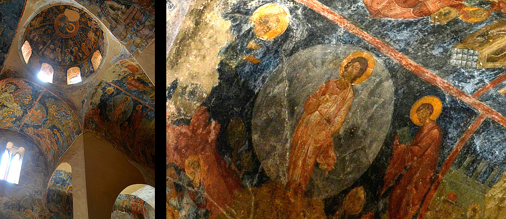 Peribleptos monastery frescos Mystras
